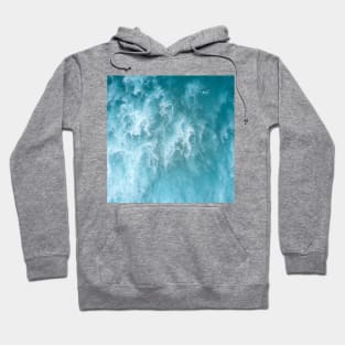 Blue Ocean Waves Hoodie